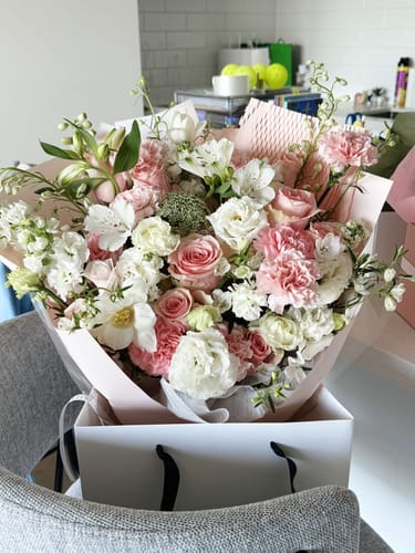 Customer photo review of Made with Love | Fresh Flower Bouquet