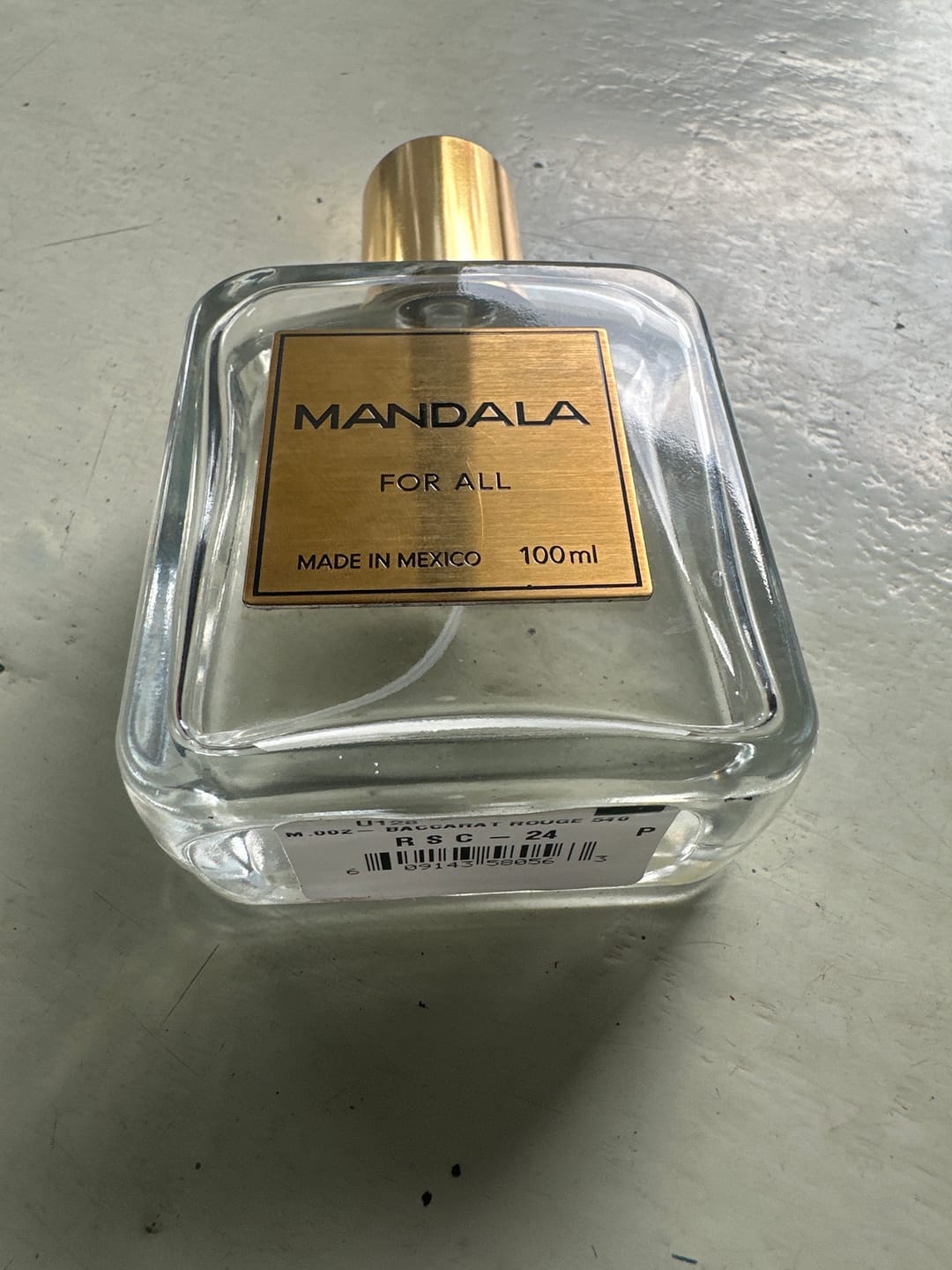 Customer photo review of M.002 - Inspirado en Baccarat Rouge 540