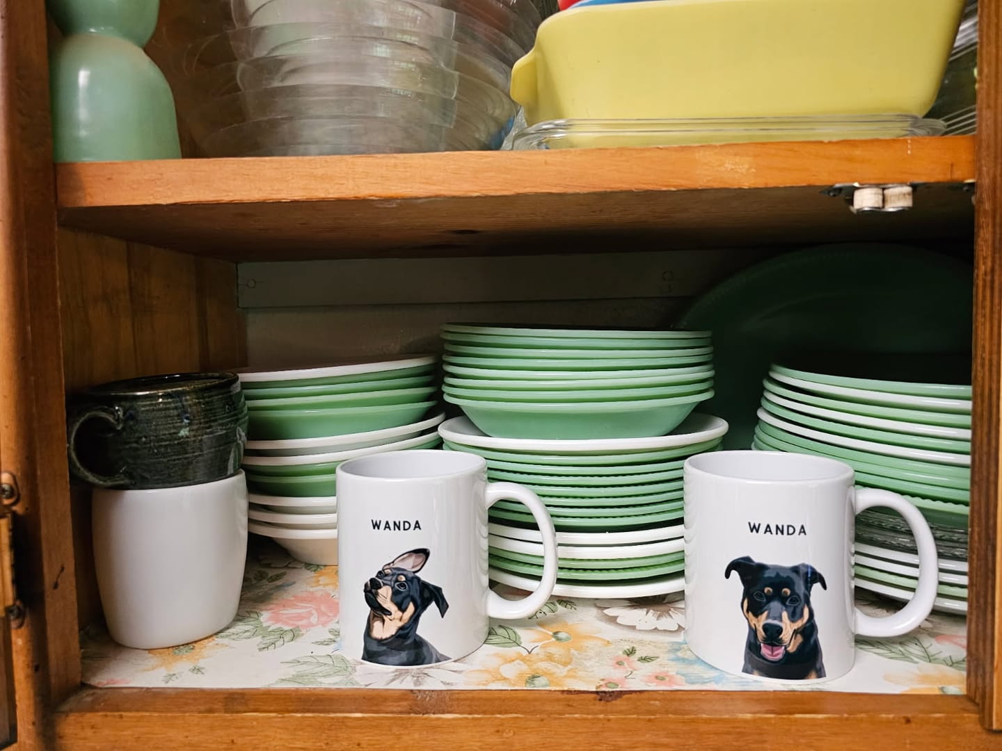 Customer photo review of Custom Pet Portrait Mug