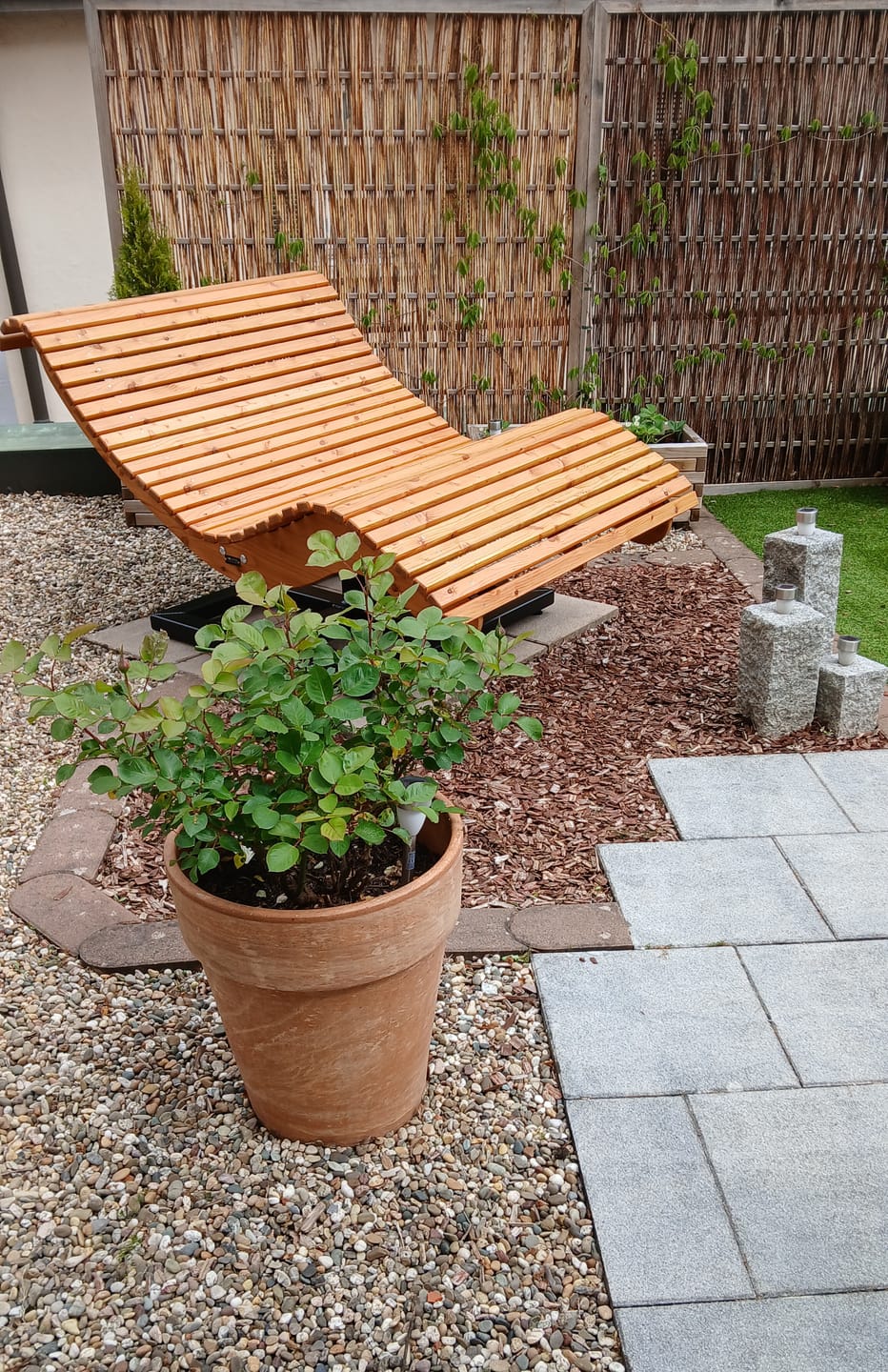 Customer photo review of Doppelliege Schwungliege "Tegernsee" Wellenliege mit Drehgestell