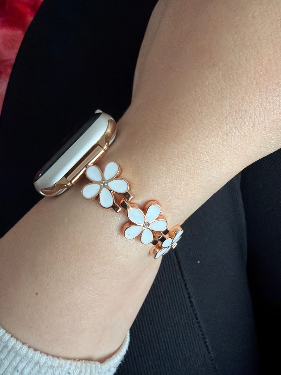Customer photo review of Apple Watch Metallarmband "Flora"
