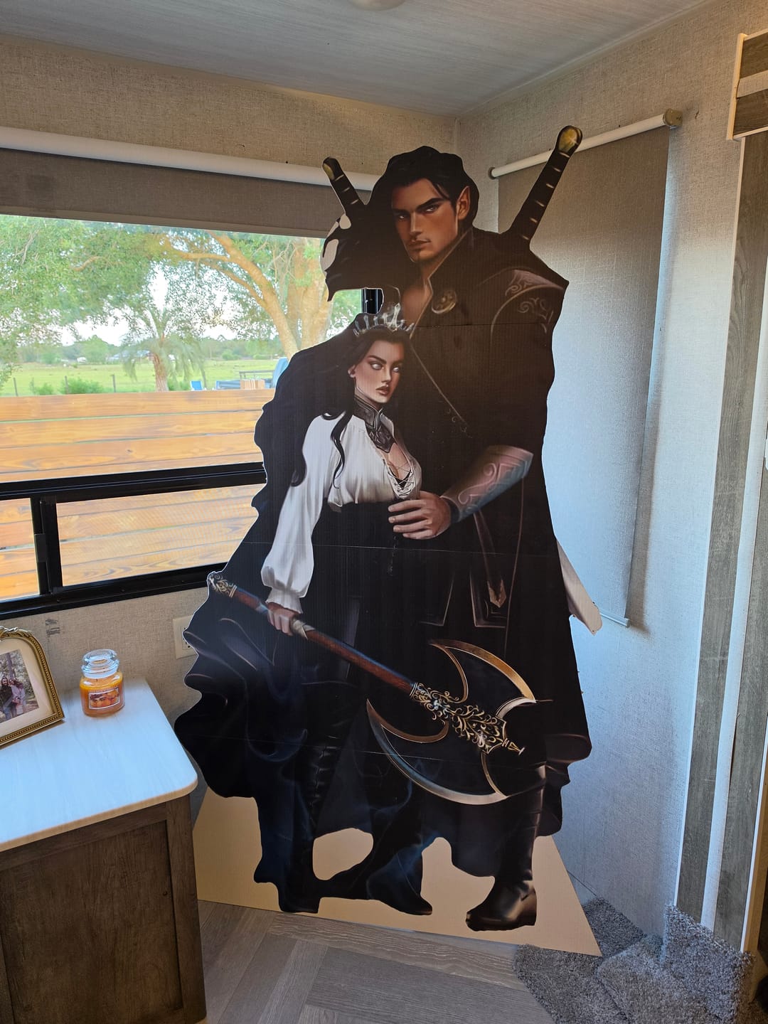 Customer photo review of Personalized Cardboard Cutouts | Custom Life Size Cutout