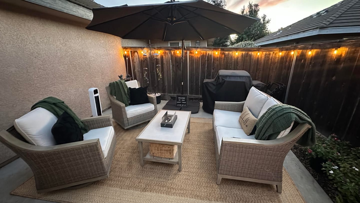 Customer photo review of Arrow Indoor/Outdoor Rug - Brown