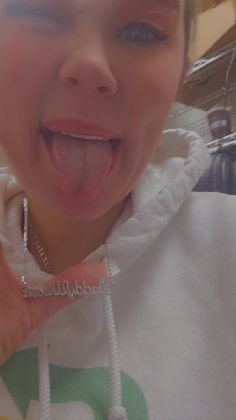Customer photo review of Royal Name Necklace
