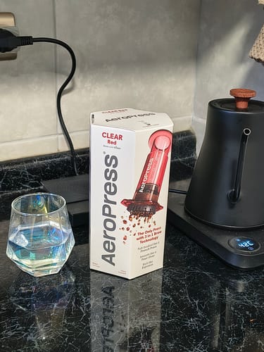 Customer photo review of AeroPress Clear Red Original + Accesorios y Filtros