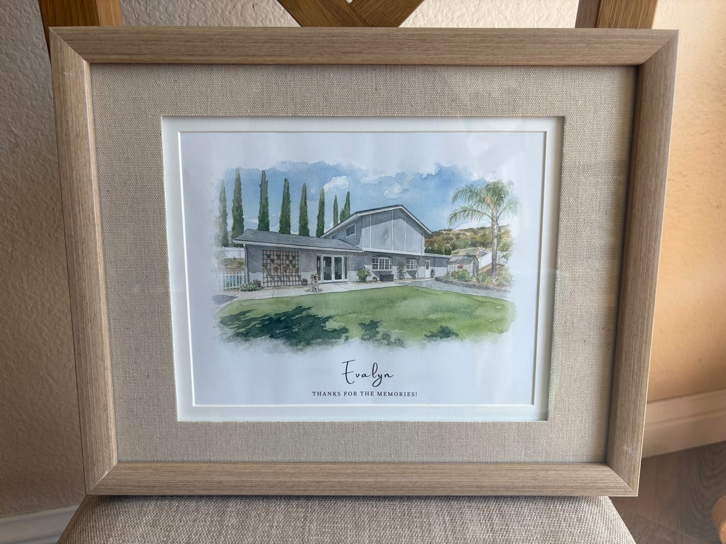 Customer photo review of Custom House Portrait