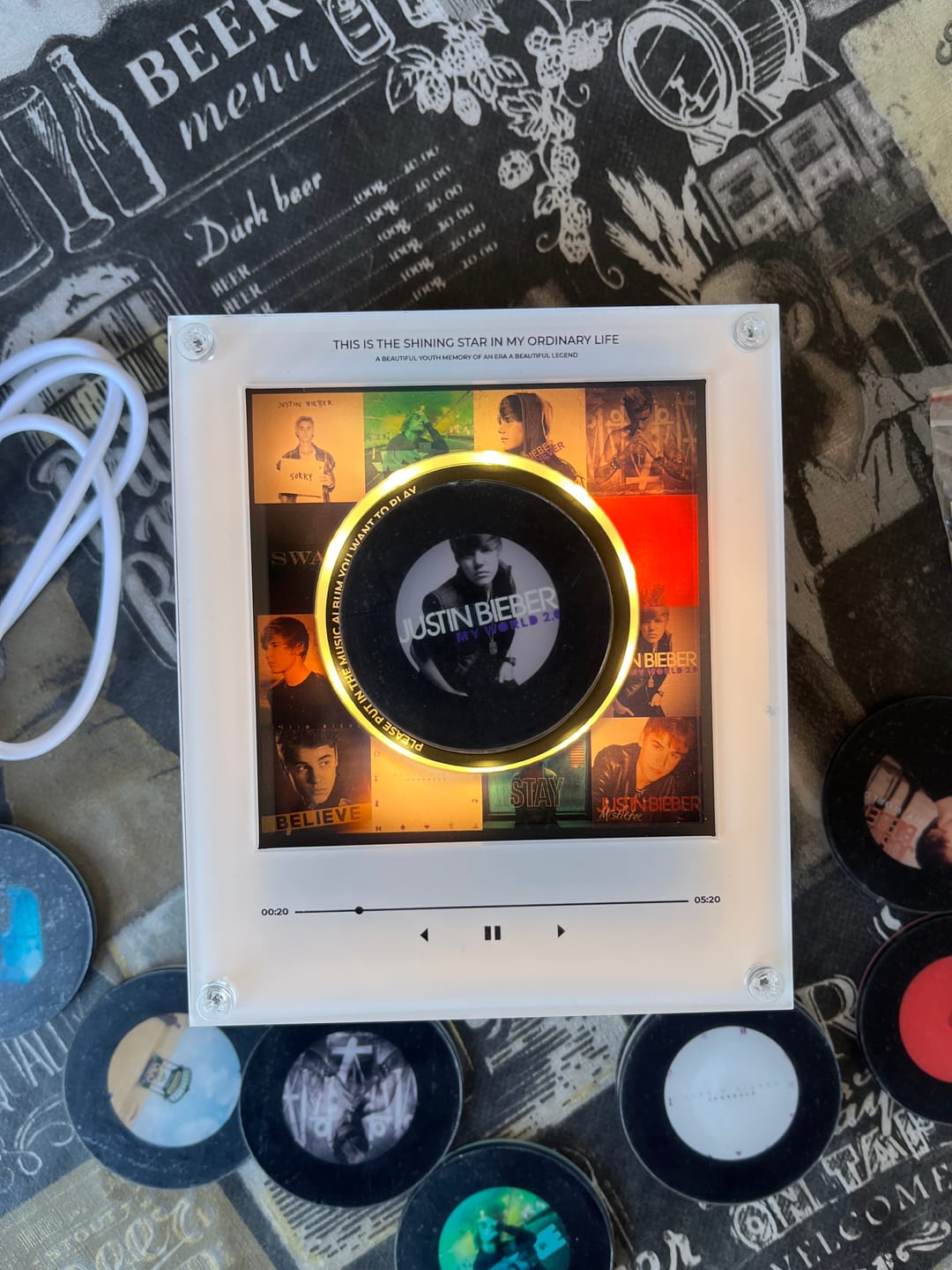 Customer photo review of Replay Music Player - Justin Bieber Edition
