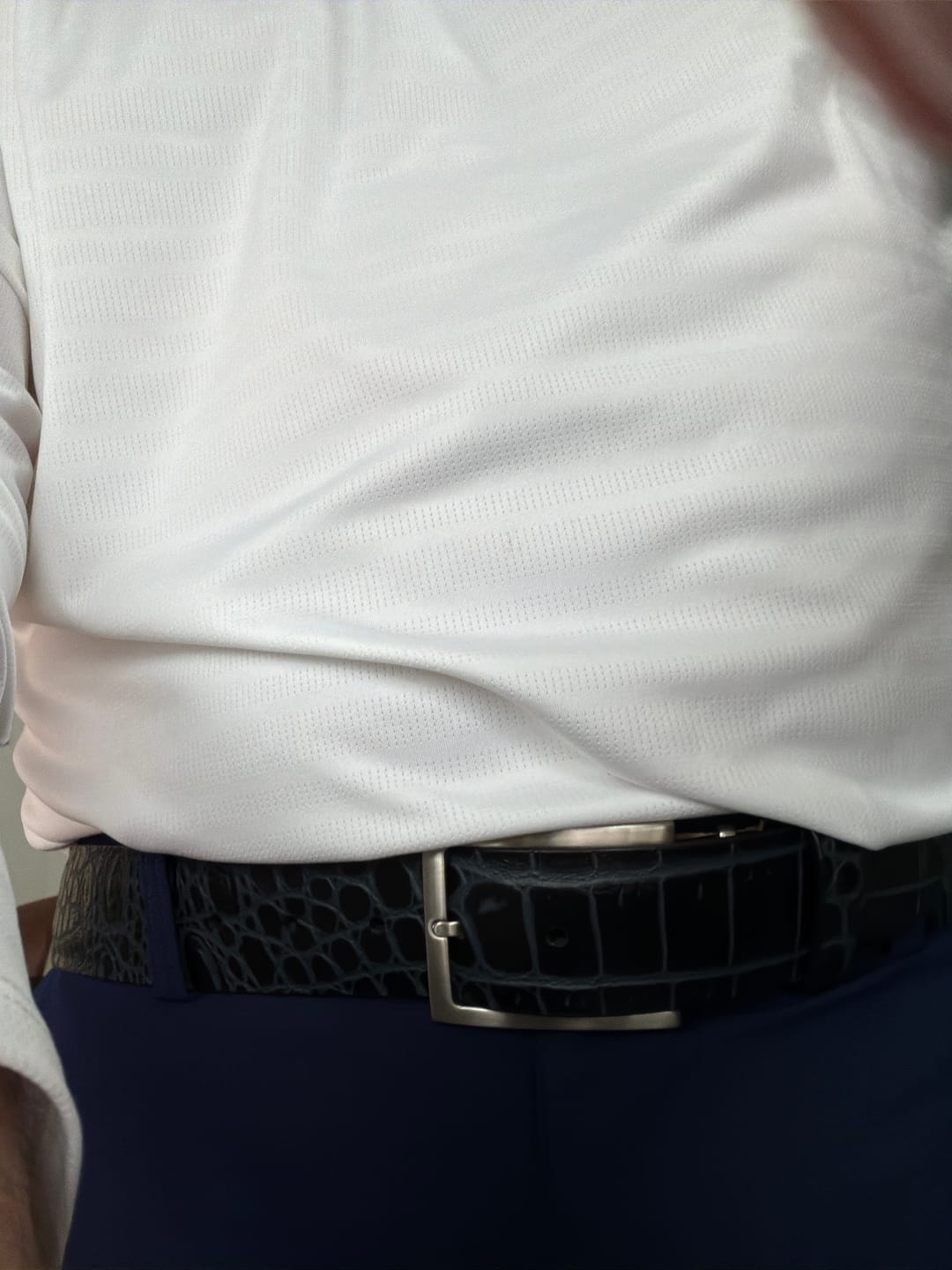 Customer photo review of MIDNIGHT ALLIGATOR BELT