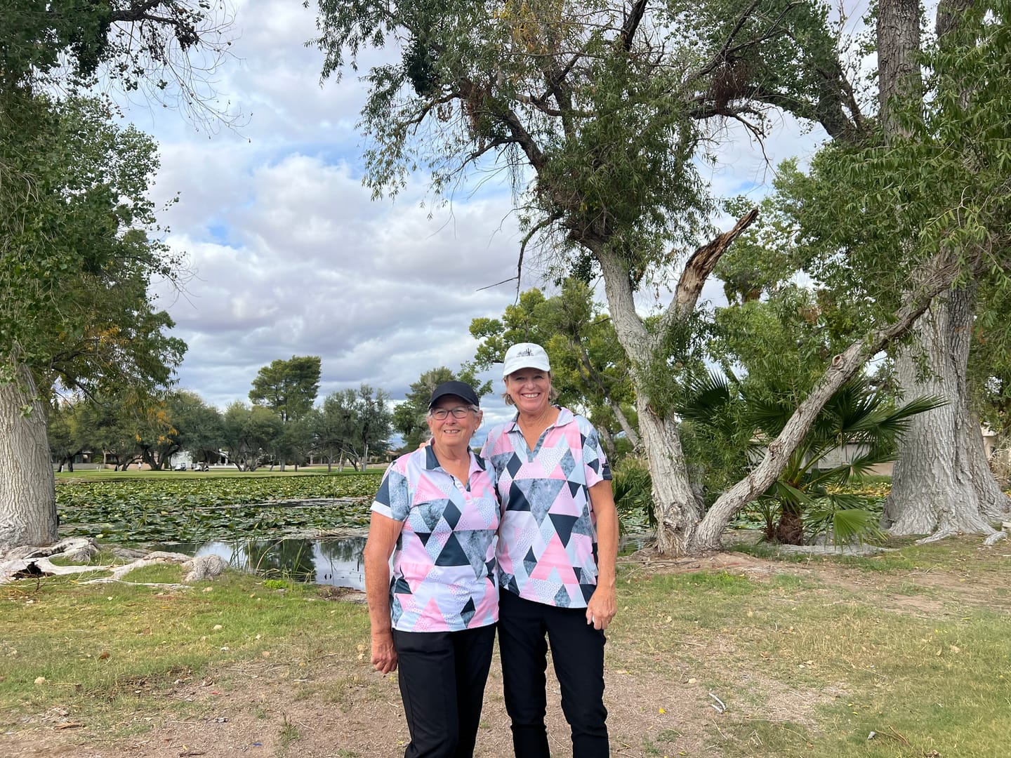 Customer photo review of Pink Frost Women's Golf Polo