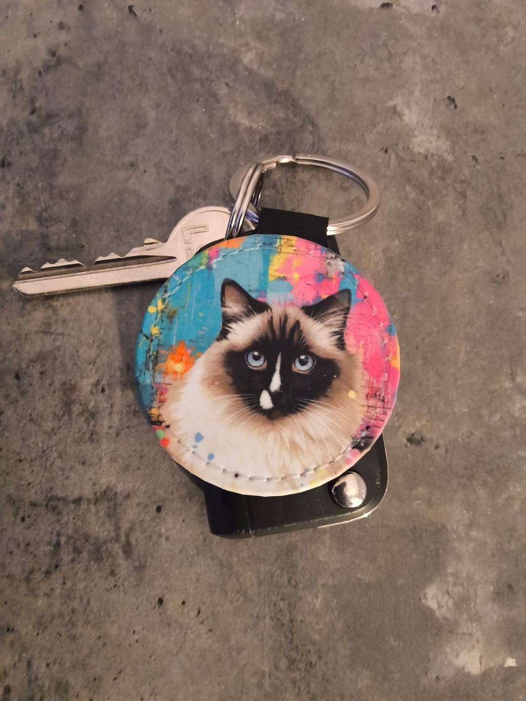 Customer photo review of Streetart - Personalised Keychain