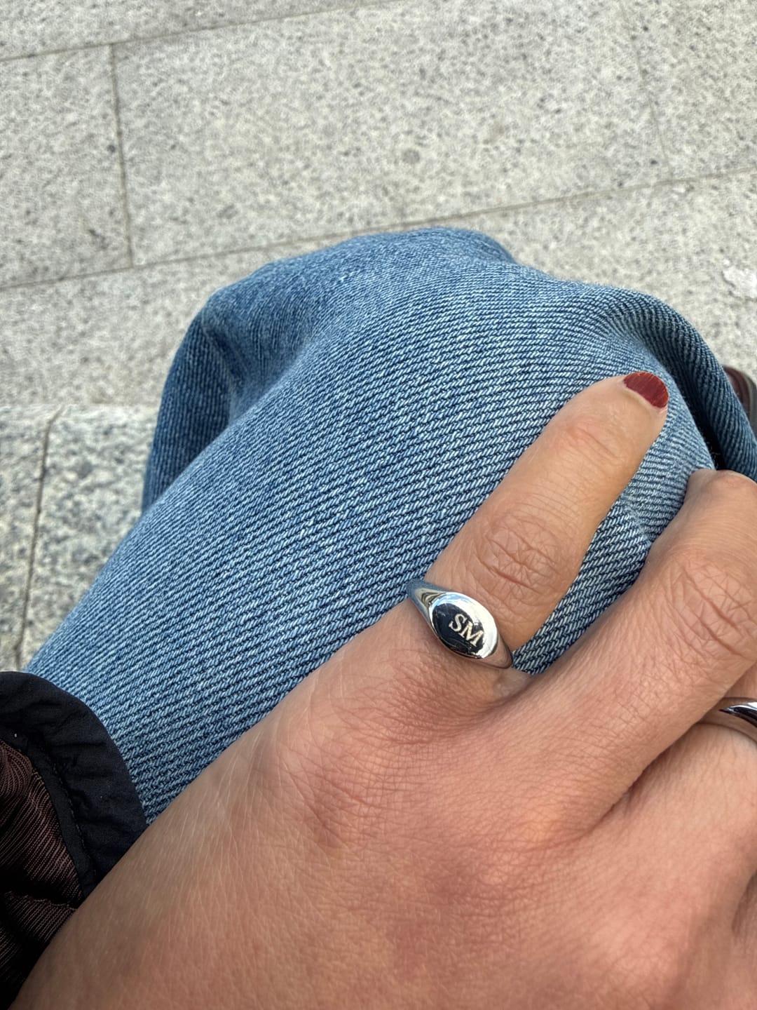Customer photo review of Pinky Signet Ring