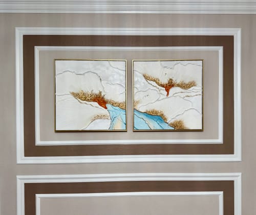 Customer review photo for Plaster Art Texture Painting #SG549