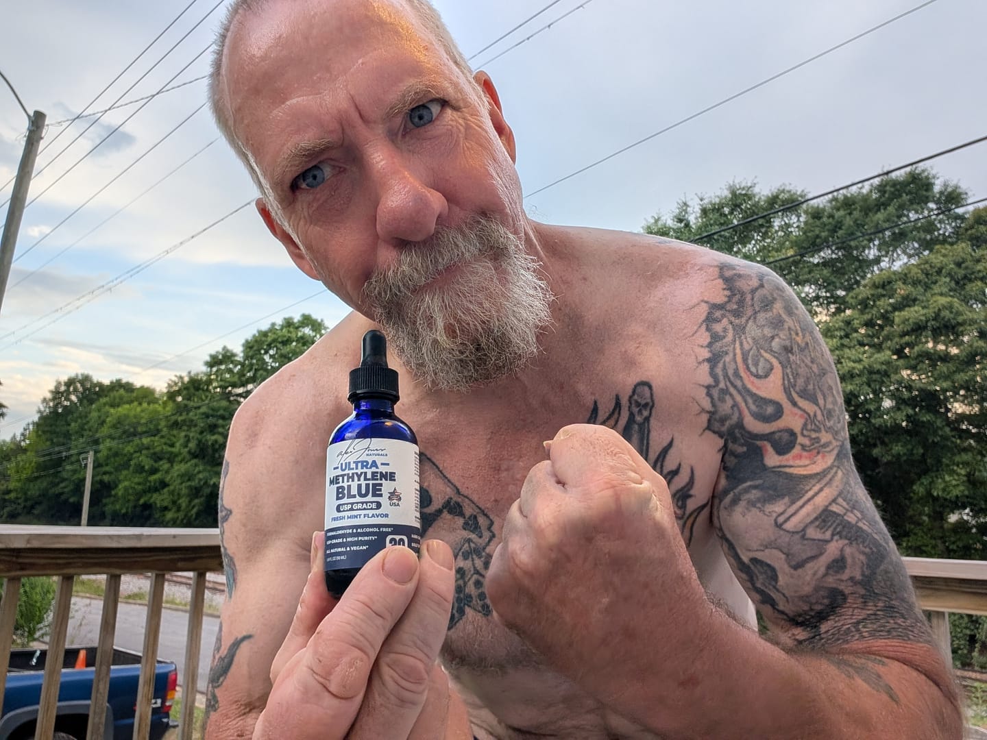Customer photo review of Ultra Methylene Blue - Fresh Mint Flavor (50mL) (30 Servings)