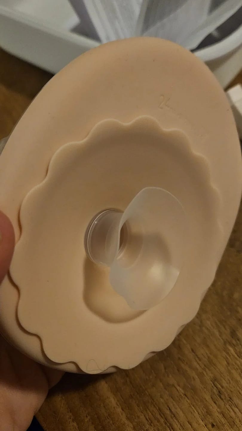 Customer photo review of Draagbare Borstkolf - Heymommies Flow Lite 12