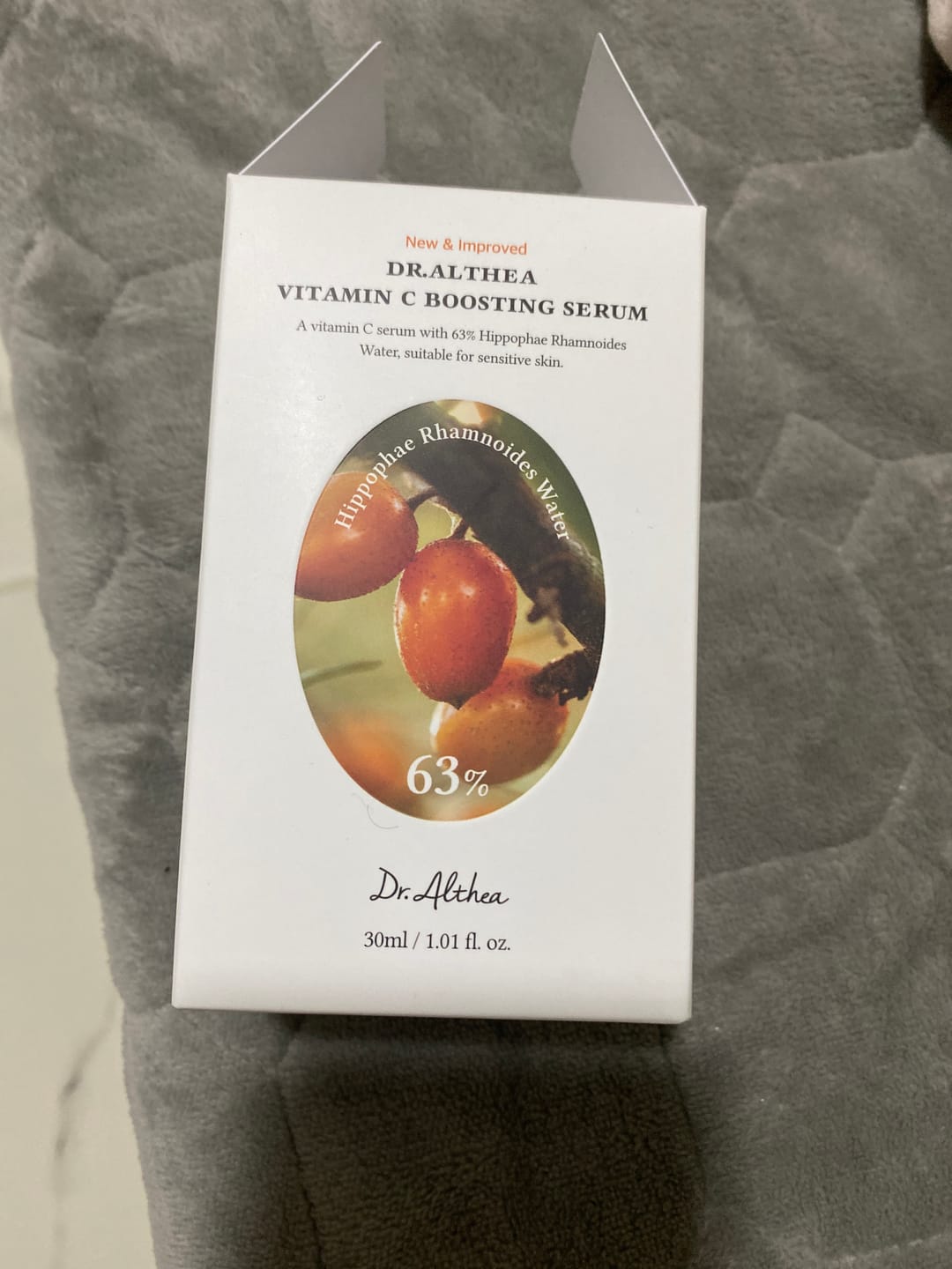Customer photo review of سيرم فيتامين سي المعزز من دكتور ألثيا - 30مل