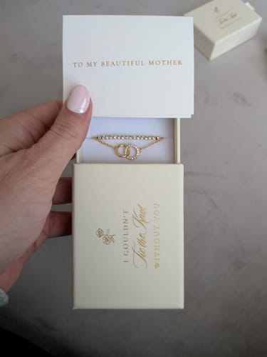 Customer photo review of Linked For Life - Hoop Bracelet Set