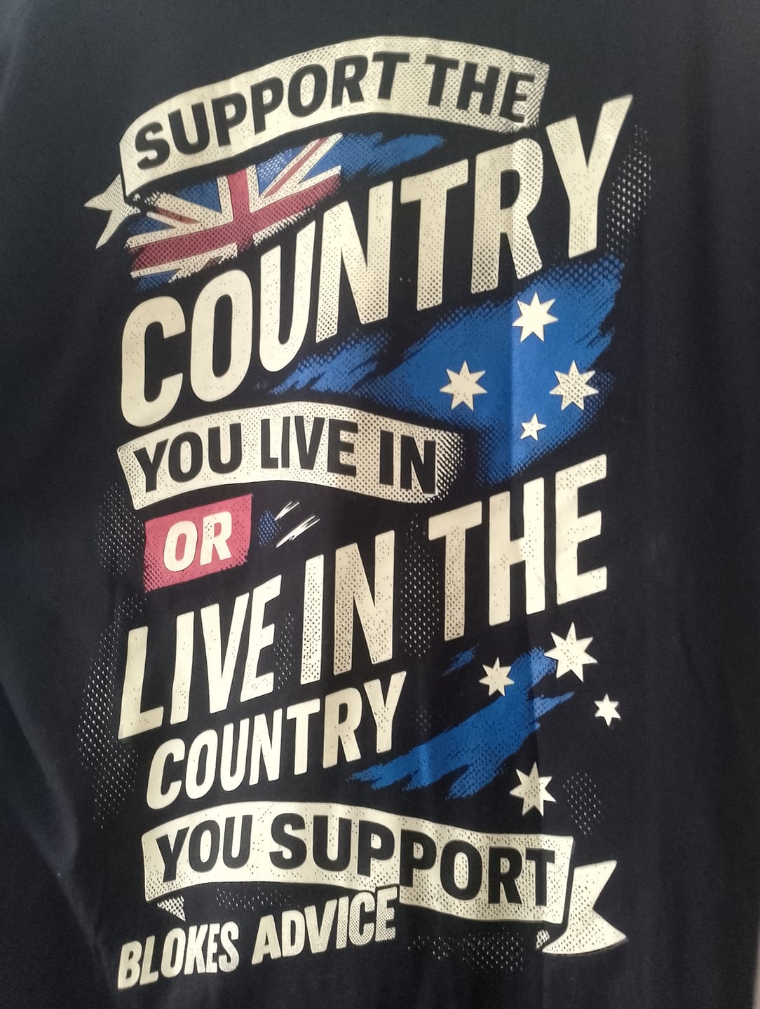 Customer photo review of Stand Up Tee