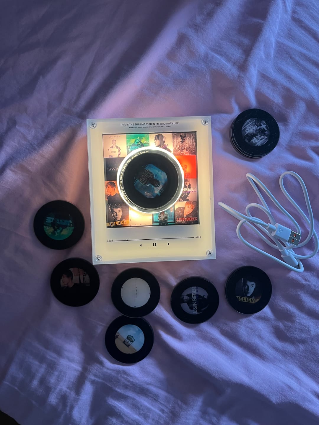 Customer photo review of Replay Music Player - Justin Bieber Edition