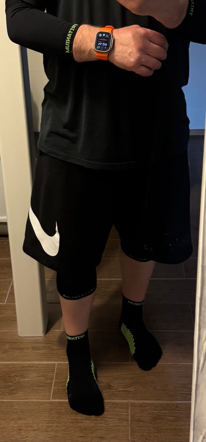 Customer photo review of eXtend High – Kompressiokyynärtuki – Paineluokka 2 - Musta - x1