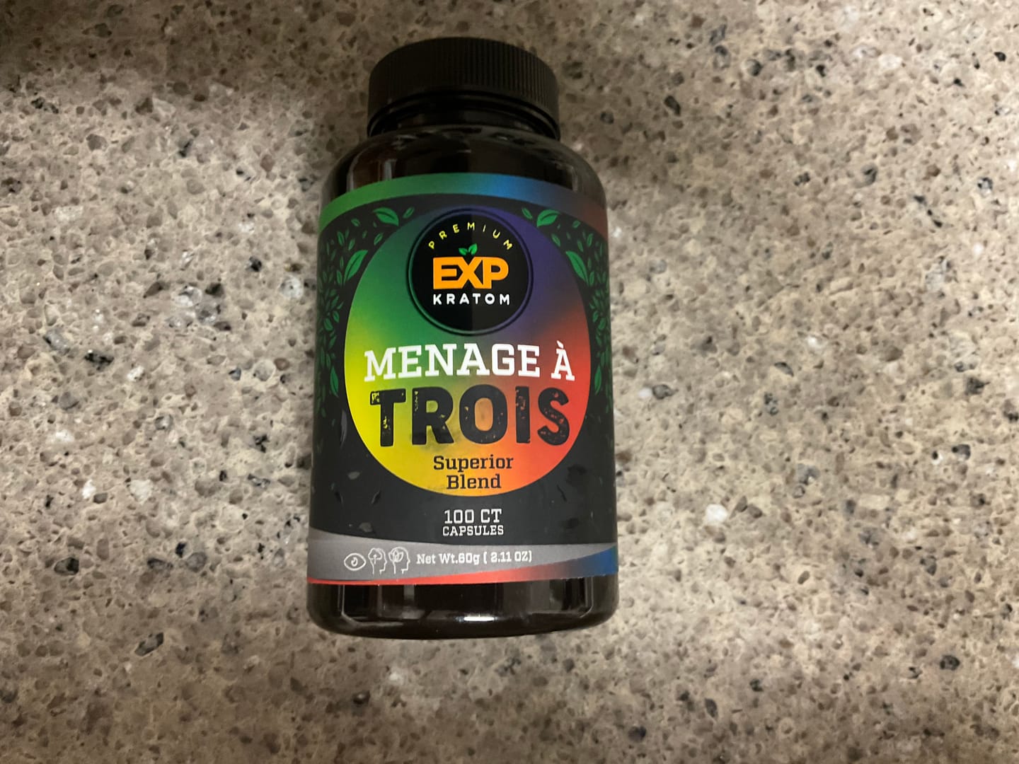 Customer photo review of EXP Premium Ménage à Trois Kratom Capsules - Lab Tested