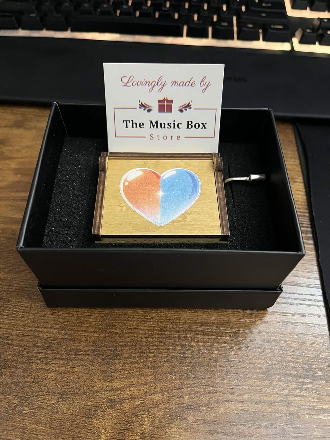 Customer photo review of Hand Crank Music Box