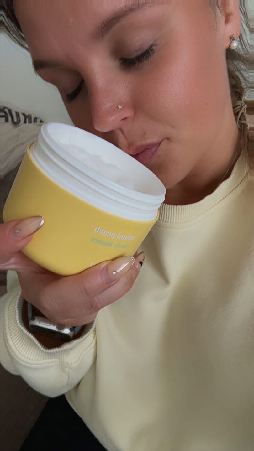 Customer photo review of Miami Peach Body Butter
