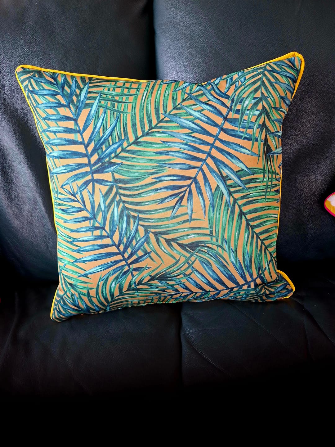 Customer photo review of Tropical Leaves Water Resistant Fabric