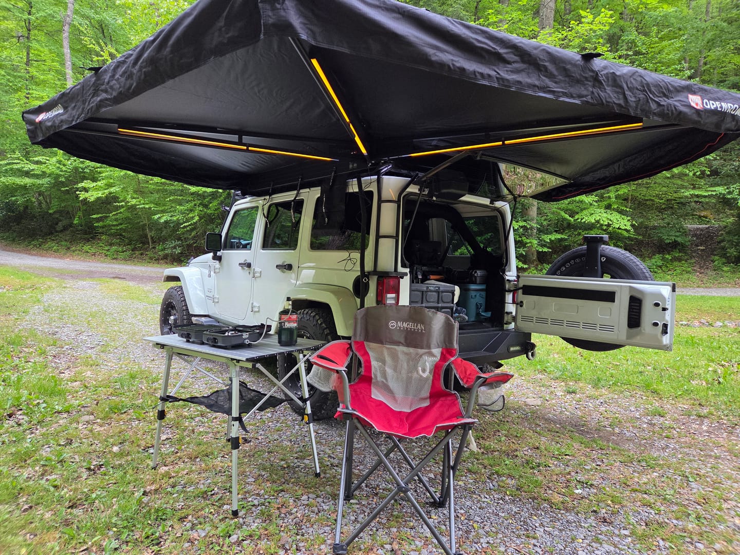 Customer photo review of OPENROAD 270 Free Standing Awning for Camping-Trail Series