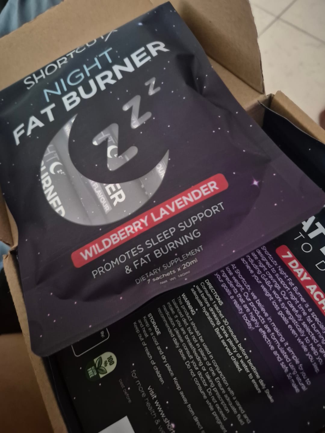 Customer photo review of Night Fat Burner Juice