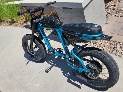 Customer photo review of Custom Seat Cover: Super73 R Brooklyn