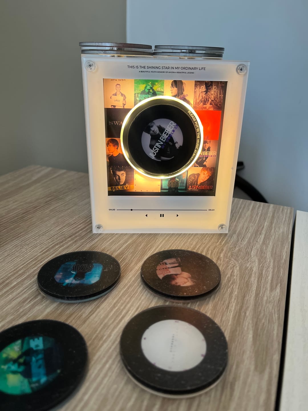 Customer photo review of Replay Music Player - Justin Bieber Edition