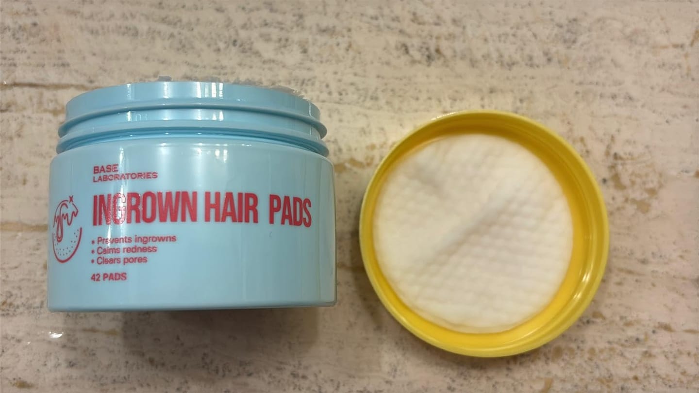 Customer photo review of Ingrown Hair Treatment Pads