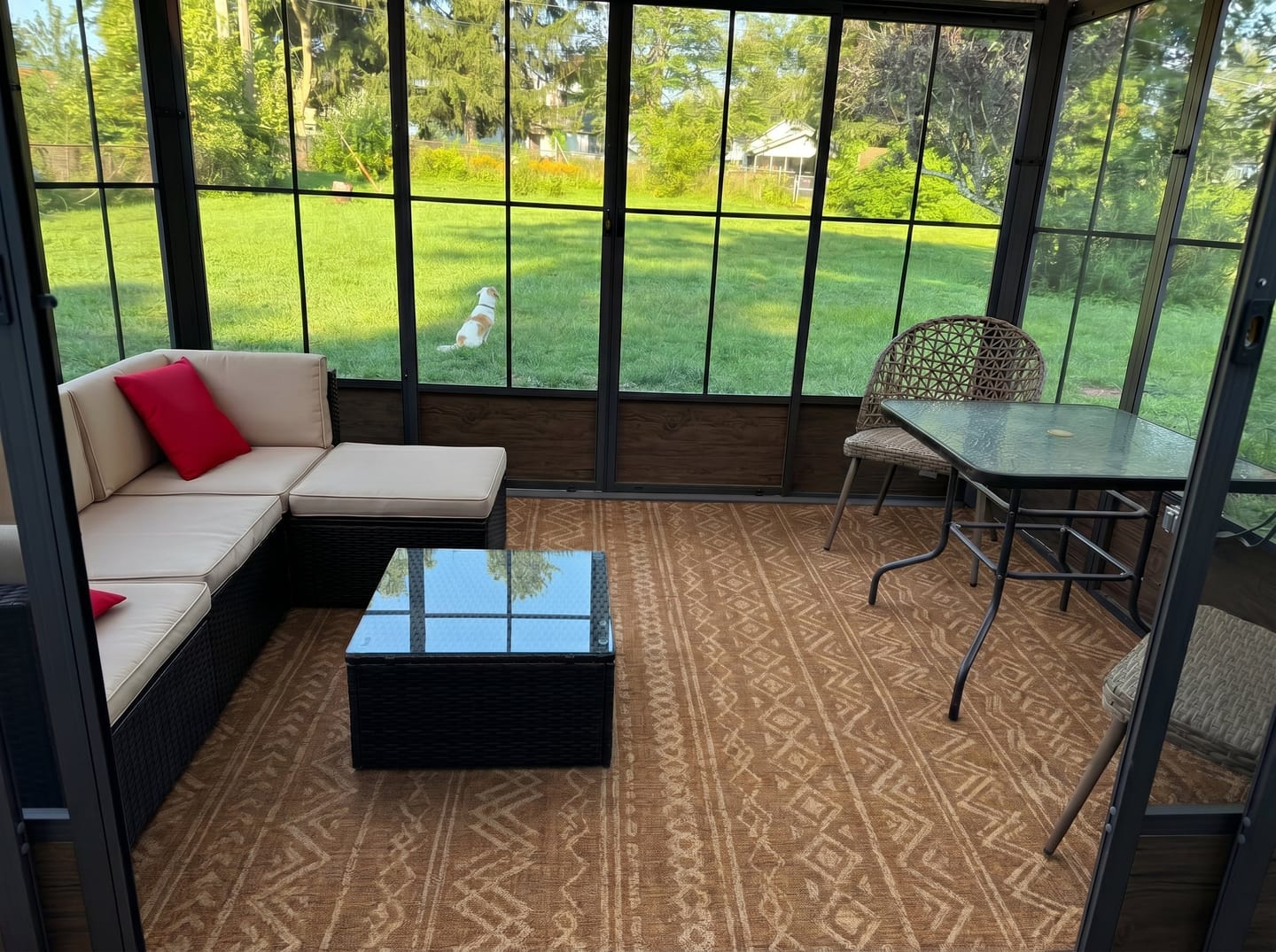 Customer photo review of Sahara Indoor/Outdoor Rug - Brown