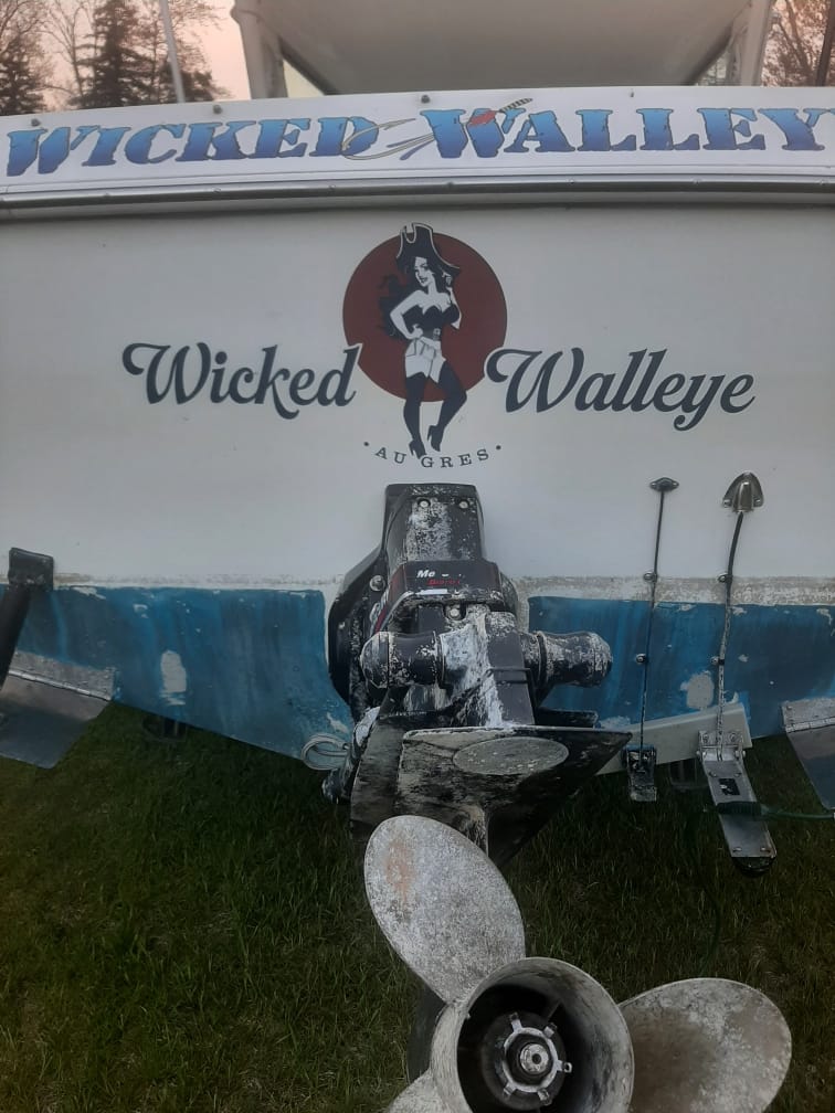 Customer photo review of Custom Digital Boat Name Logo Design