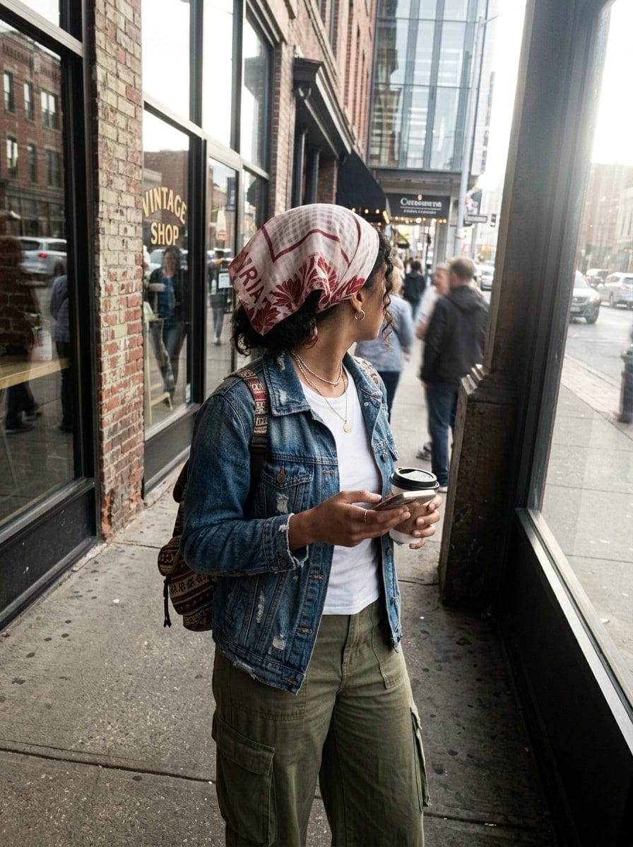 Customer photo review of Street Millennial Breathable Versatile Bandana