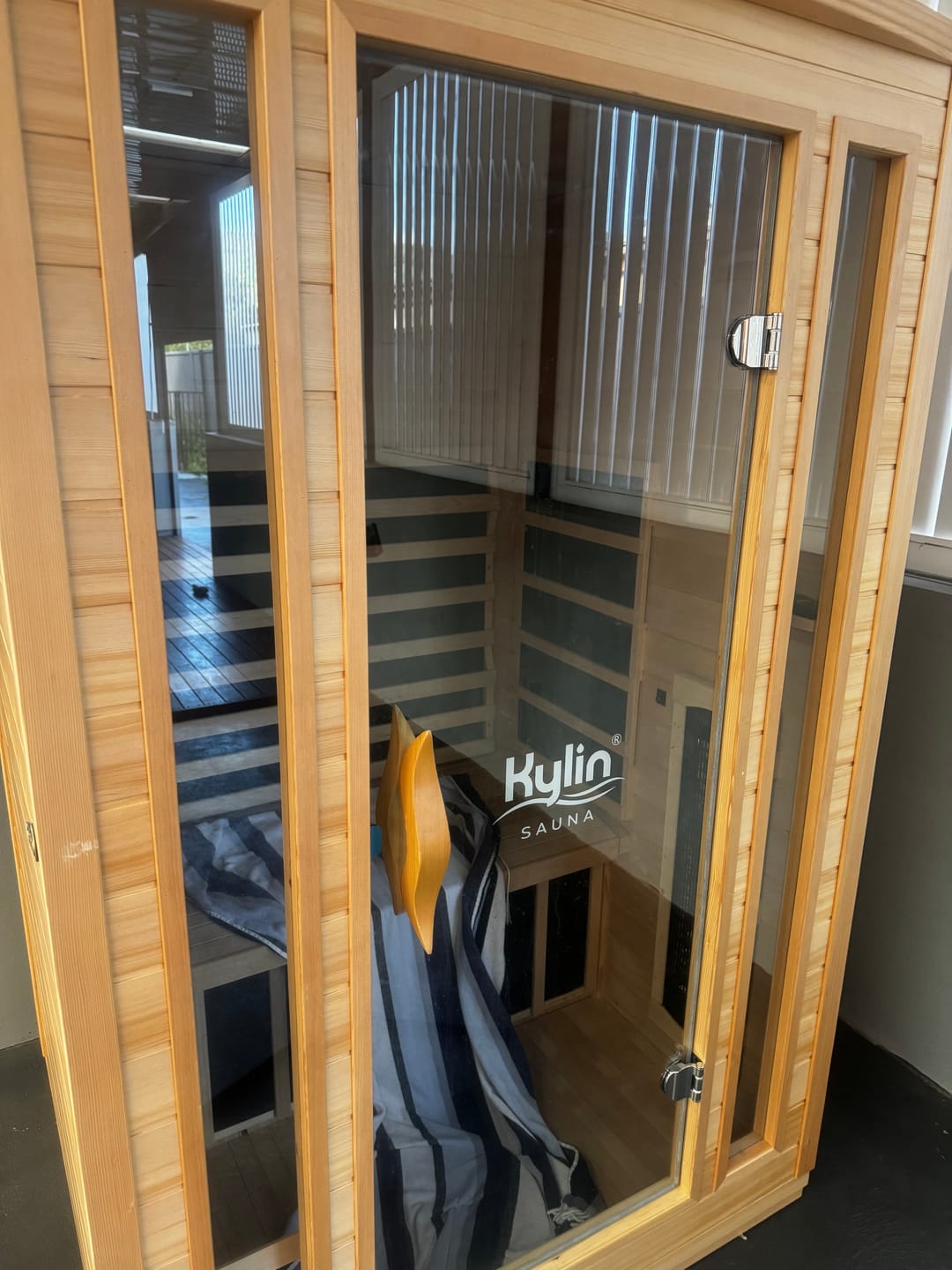 Customer photo review of Kylin Full Spectrum Low EMF Carbon Far Infrared Sauna 2 people - K8205 FS