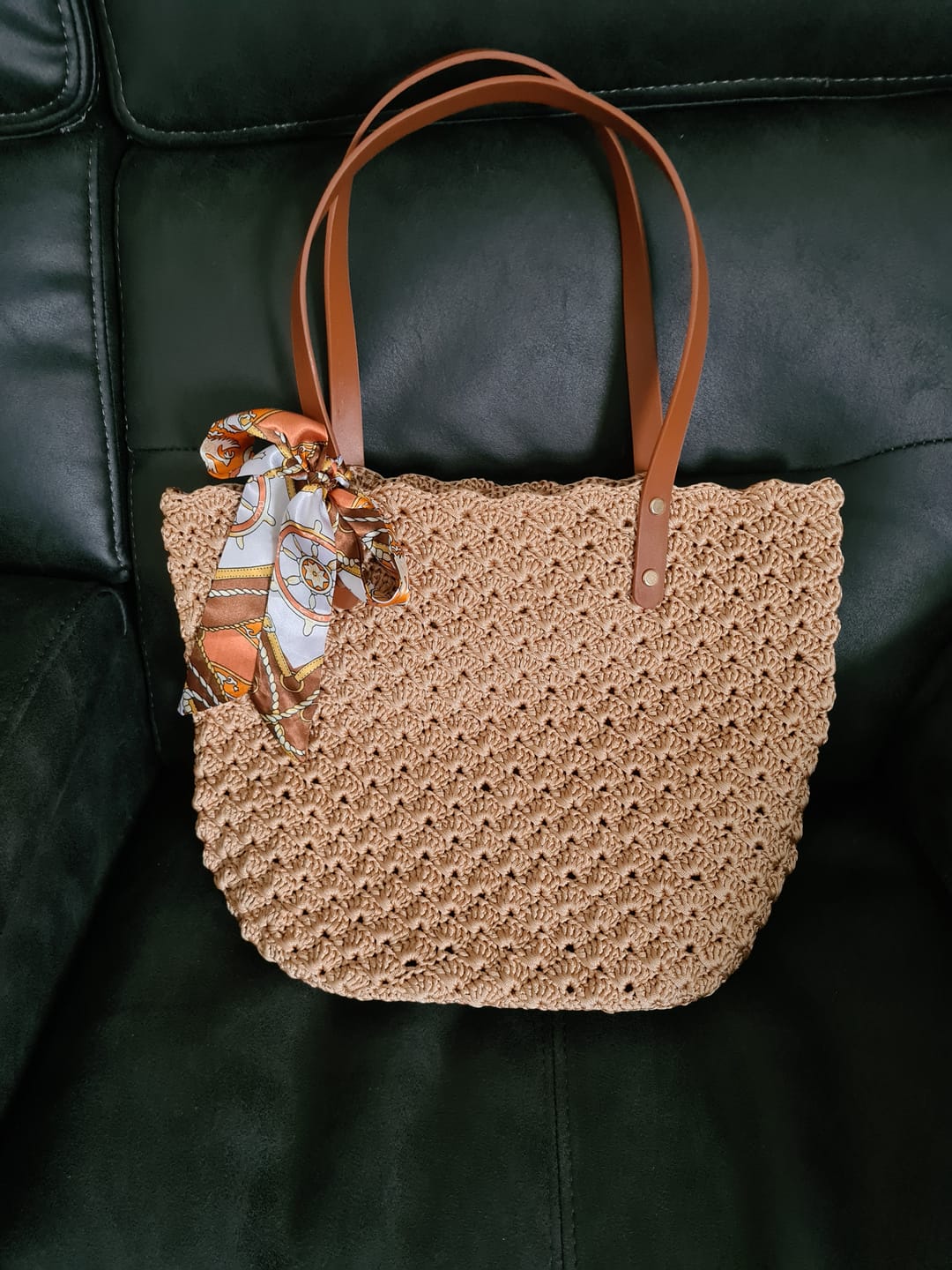 Customer photo review of Aveline crochet Shoulder Bag Kit