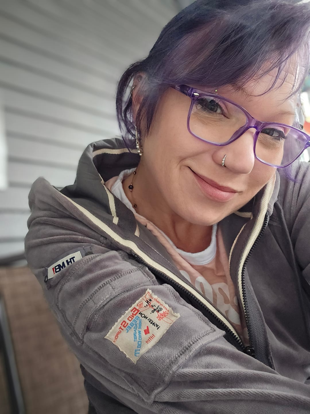 Customer photo review of THE OLIVIA VELOUR HOODIE
