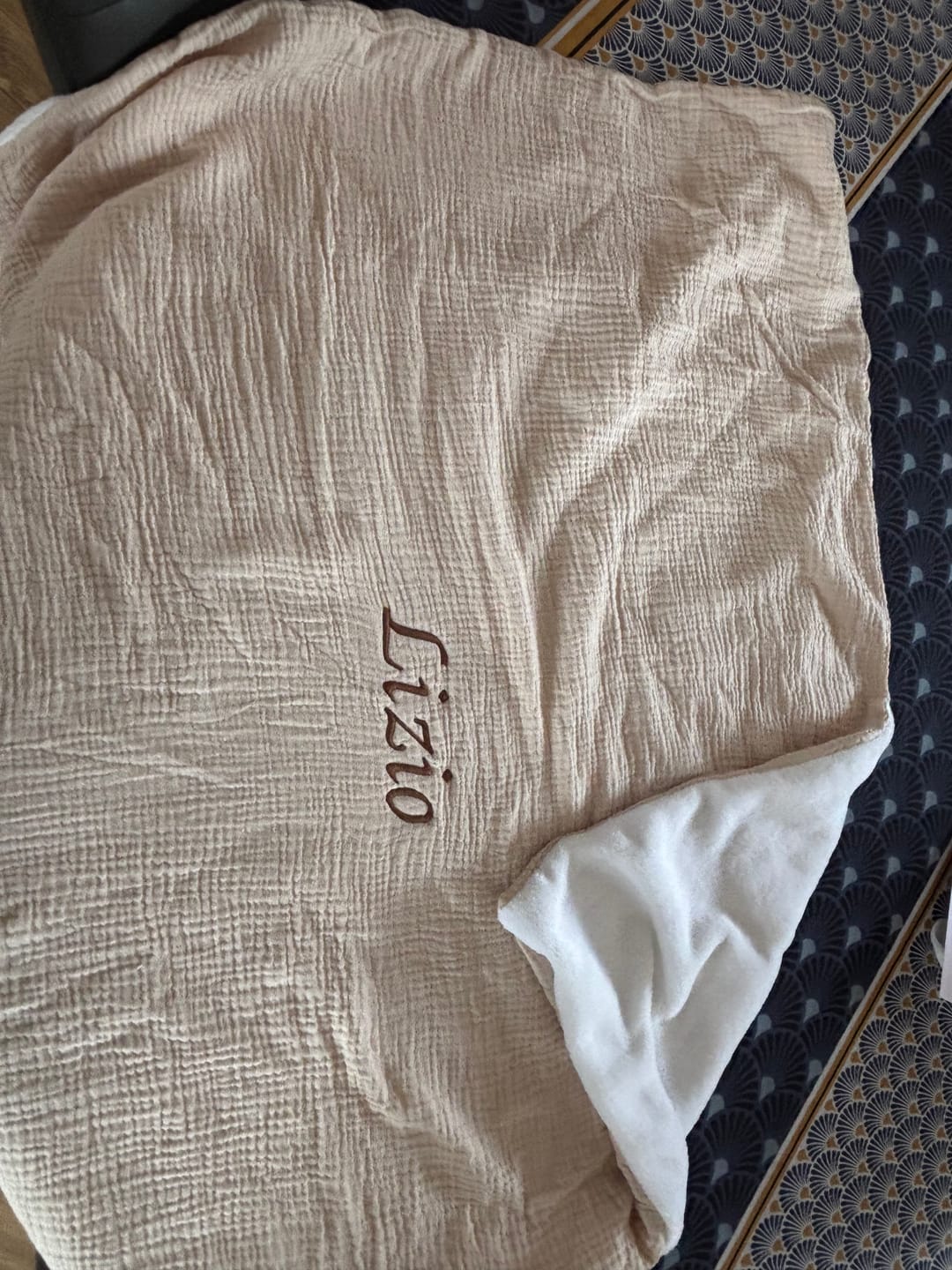 Customer photo review of Couverture Gaze de coton