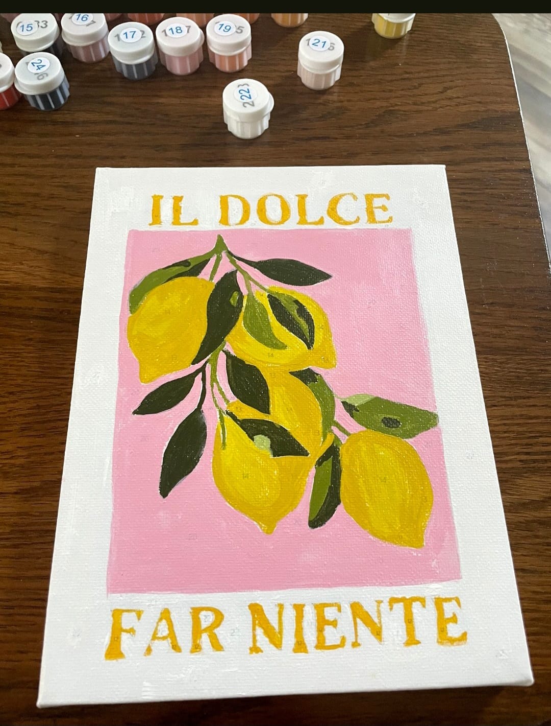 Customer photo review of 6 Mini Paintings - Italian ''Dolce Vita'' Set