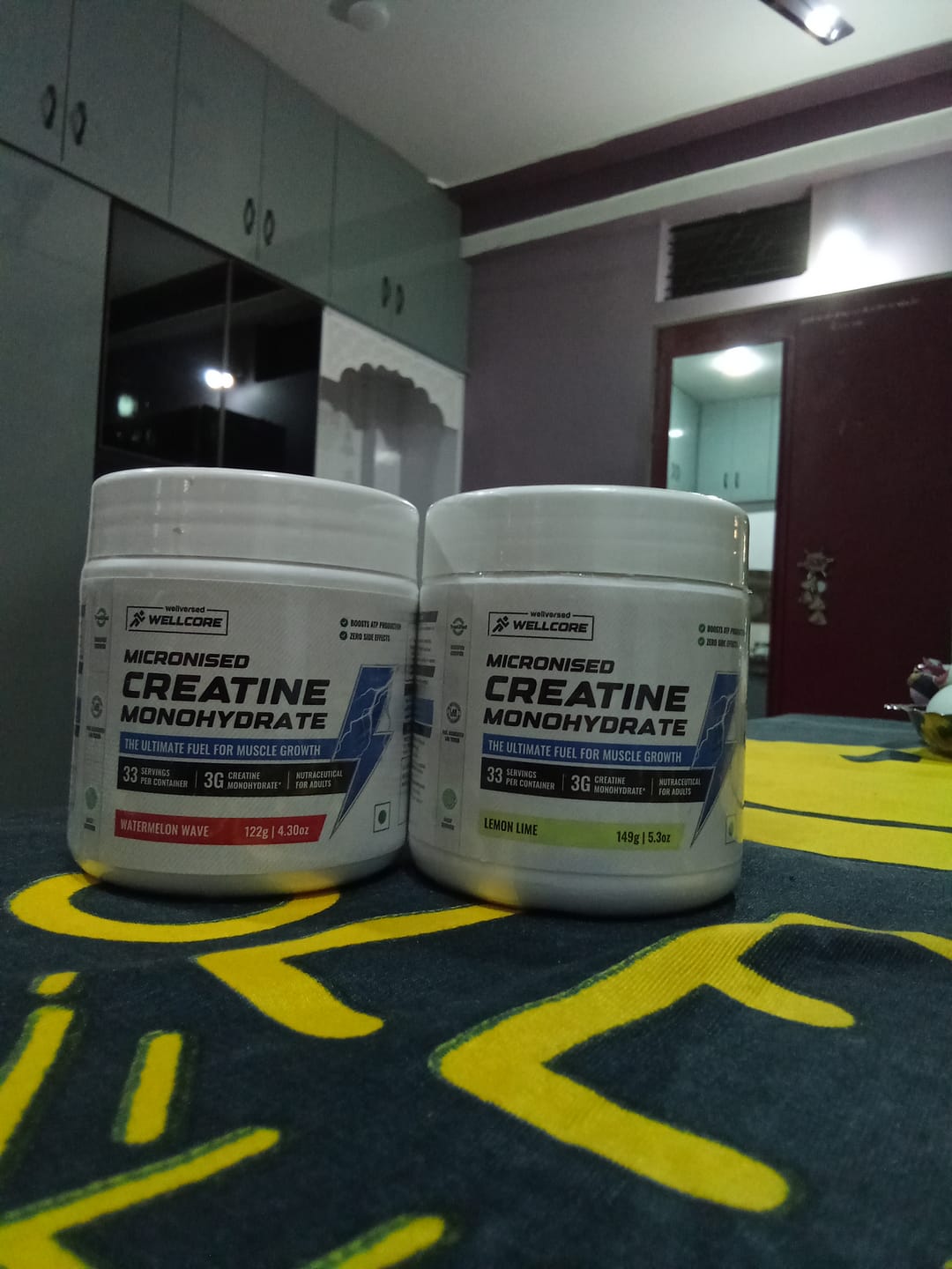 Customer photo review of Wellcore - Pure Micronised Creatine Monohydrate | Lemon Lime (149g, 33 servings)