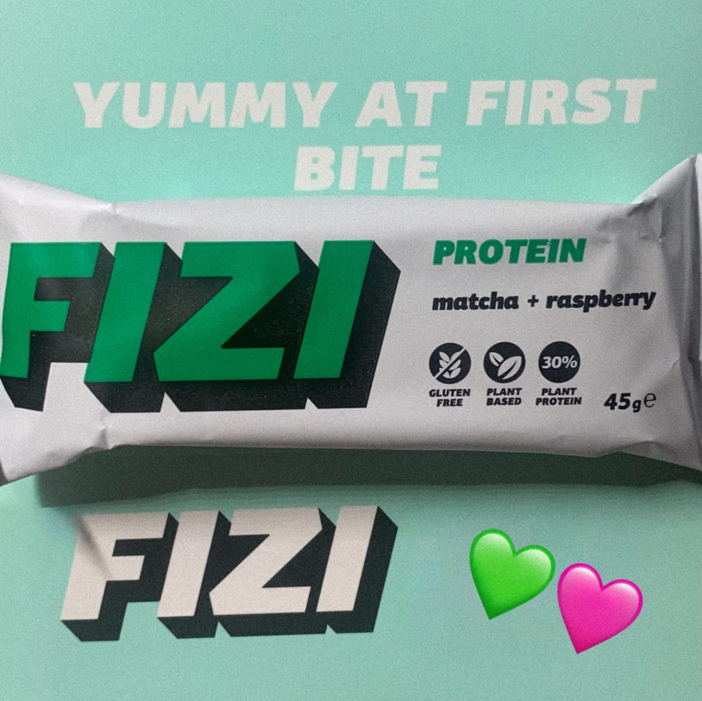 Customer photo review of Matcha + Raspberry