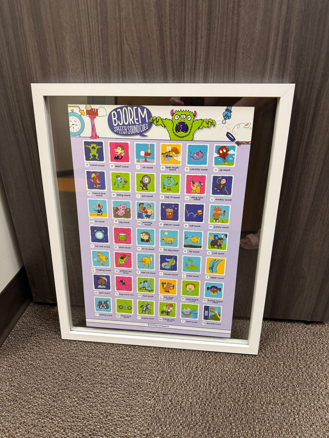 Customer photo review of Bjorem PlayProof™ Poster: Bjorem Speech Sound Cues