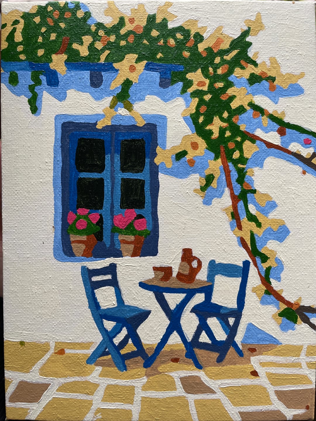 Customer photo review of 6 Mini-Gemälde | Mediterranes Set