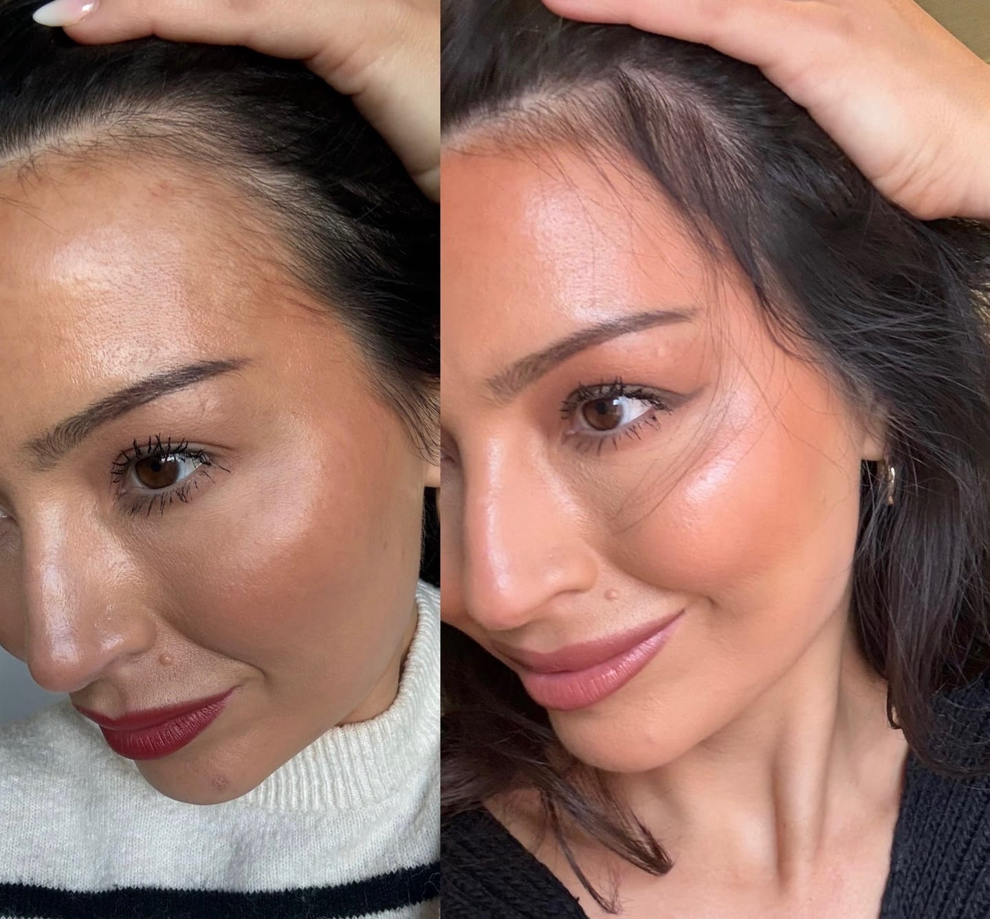 Customer photo review of Hair Growth Serum