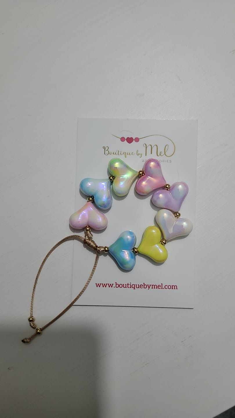 Customer photo review of Iridescent Heart Bracelet