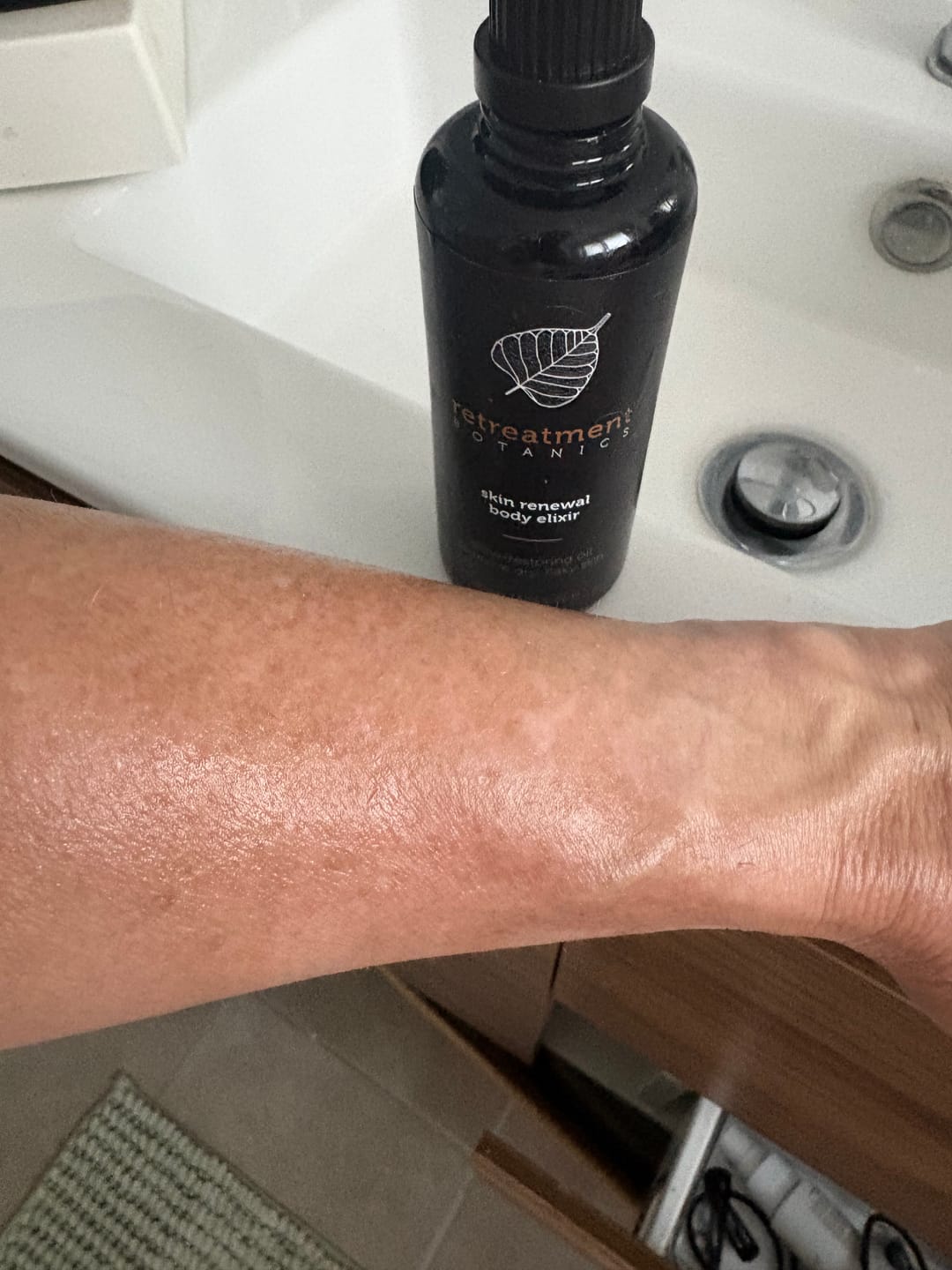 Customer photo review of Skin Renewal Body Elixir