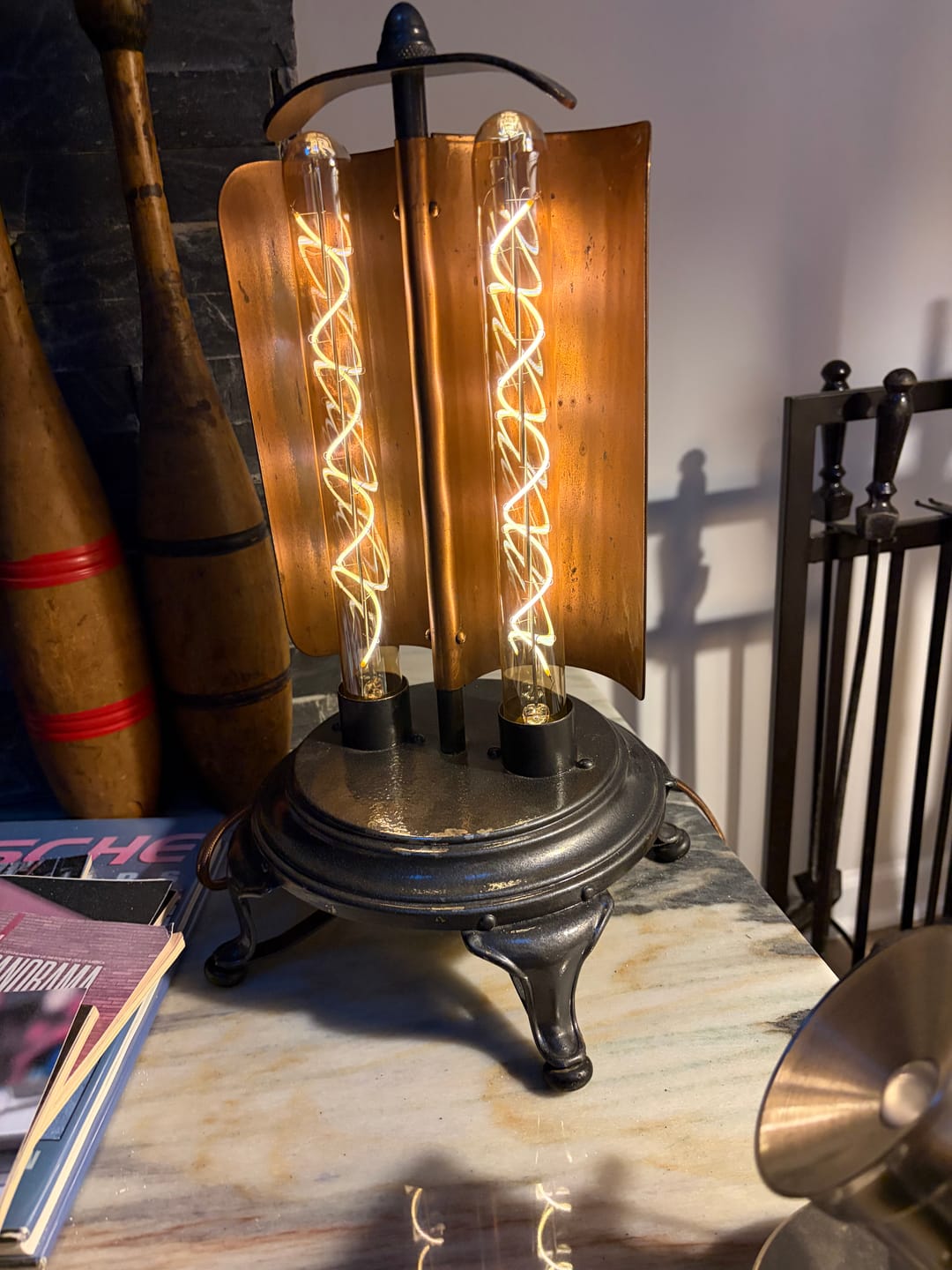 Customer photo review of Brown Parallel Cloth Covered Cord with Full Range Dimmer Switch