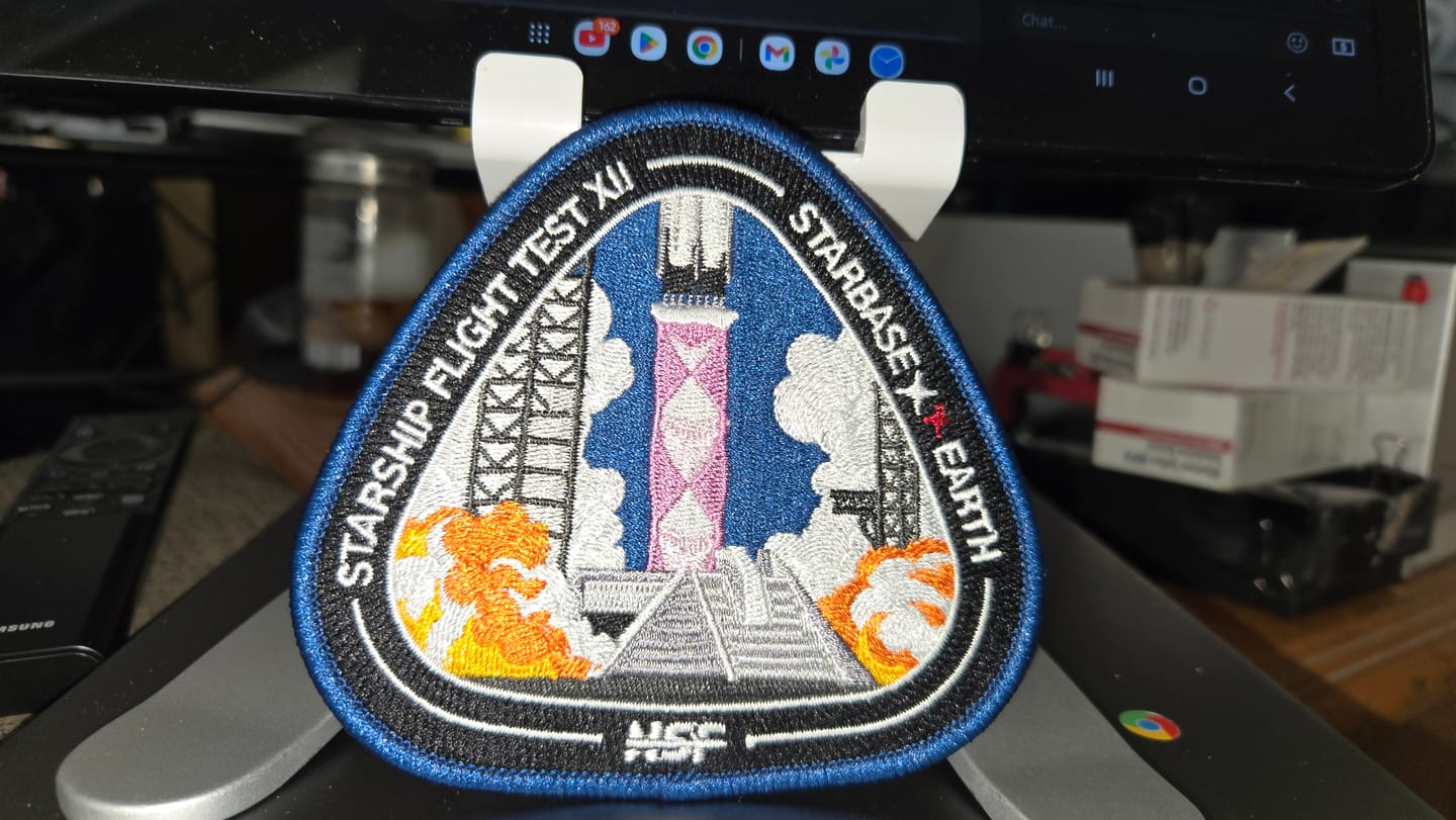 Customer photo review of Starship Flight 12 - Collectors Patch