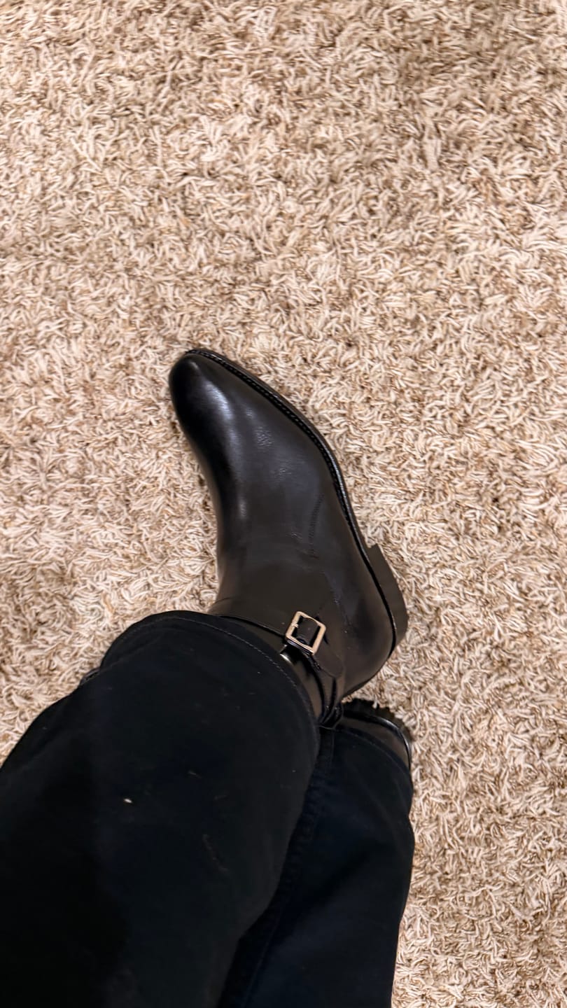 Customer photo review of Black Jodhpur Boots